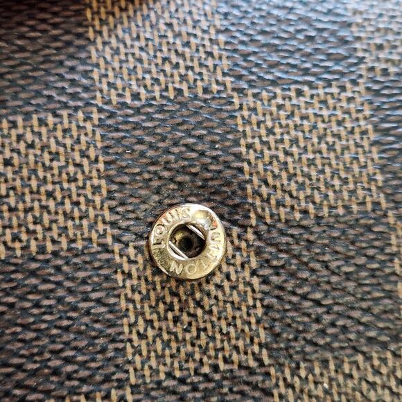 Authentic Louis Vuitton Vintage Long Wallet In Damier Ebene Luxury Designer - Picture 8 of 16